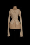 Mutedance 25 Autumn and Winter Button Drawstring Collar Shirt Top Series Handmade Classic MD-MD25FW35-nude